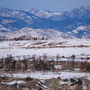 A view of a burned neighborhood in Superior