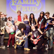 Group dressed up for Family Feud session at Boulder Startup Week