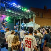 Students and Hill neighbors enjoy live music during the BuffStreet on the Hill event