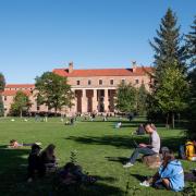 students on Norlin Quad