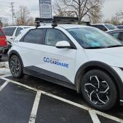 Hyundai IONIQ 5 and EV charging station at Williams Village