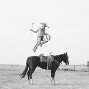 A participant in charrería, the national sport of Mexico also known as Mexican rodeo
