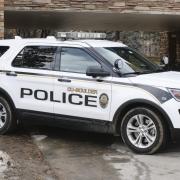 A CUPD car on campus.