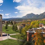 A banner collage of Fort Lewis College and CU Boulder's campuses