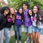 sorority and fraternity members at CUnity Fest