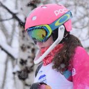 Darby Hartman at a slalom race in Powderhorn, CO.