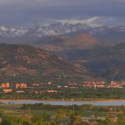 A view of Boulder and the CU Boulder campus from Davidson Mesa