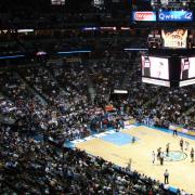 Image of a Denver Nuggets game at the Pepsi Center