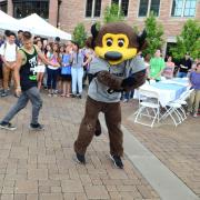Chip the Buffalo dancing at the 2016 Diversity Summer Gathering