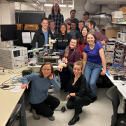 Zoya Popovic in the lab with fellow researchers