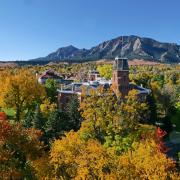 Old Main and fall colors