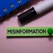Bulletin board that says 'misinformation'
