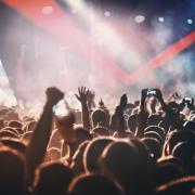 stock image of a concert