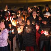 People attend a candlelight vigil in memory of Tyre Nichols in Memphis, Tennessee