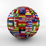 Flag globe