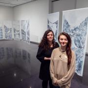 PhD candidate Maya Livio, left, and undergraduate student Valerie Foley