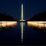 Image of the COVID-19 victims memorial service on the National Mall in Washington, D.C.