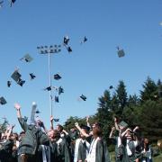 Students celebrate high school graduation