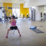 Girl working out in at The Rec