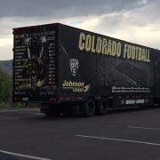 Colorado Football tractor trailer