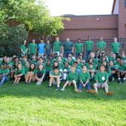 Group photo of students at a STEM camp