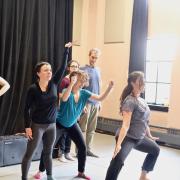 CU Boulder Playback Ensemble rehearses for upcoming workshops in Paonia.