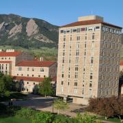 JILA building with the Flatirons in the background