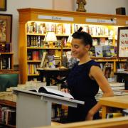 A reader at 2014 Journal Twenty Twenty event, Boulder Book Store