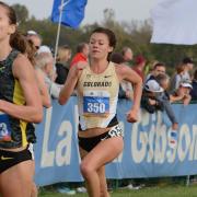 Women running cross country