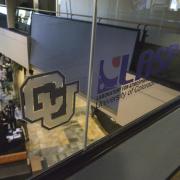 CU and LASP logos in a window