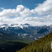 Mountain and valley landscape