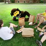 Chip hanging out during move-in.