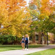 Students walking on Norlin quad