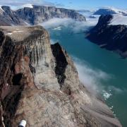 A view of an Arctic glacier