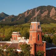 Old Main and the Flatirons