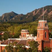 Old Main building during fall