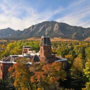 Old Main building during fall