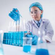 Stock image of a female scientist