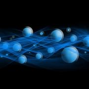 Graphic of photons as particles and waves