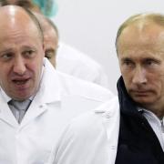 Wagner mercenary chief Yevgeny Prigozhin and Vladmir Putin