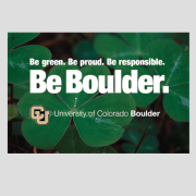 Be green. Be proud. Be responsible