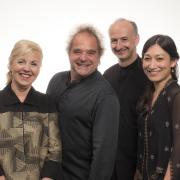 The Takacs Quartet with new addition Harumi Rhodes.