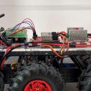 A robot that monitors lightning conditions for wind turbines