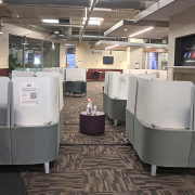Study spaces located in Norlin Commons