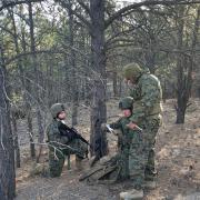 CU Naval ROTC students in the field