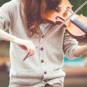 Person playing violin