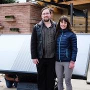 @cuboulderenvd Instagram | Emily Greenwood’s students helped install the SOURCE atmospheric water harvesting unit for their soon-to-be-built mobile greenhouse