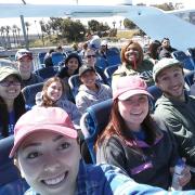 Catalina Island | Students ride ferry to the island where they will work on environmental conservation