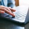 person on laptop