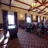 Speaker addresses attendees in the British and Irish Studies Room